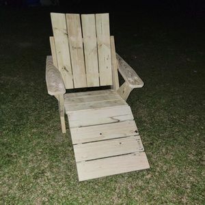 Adirondack Chair, Seat Bench, Leg stool
